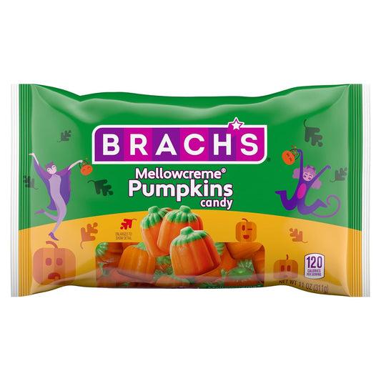 Brach's Pumpkin Mellowcremes, Halloween Candy, 11 Oz Bag