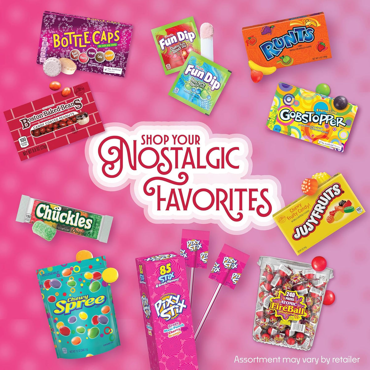 Chuckles Original Jelly Candy, Assorted Fruit Flavors, 2 Oz Bars, 24 Ct