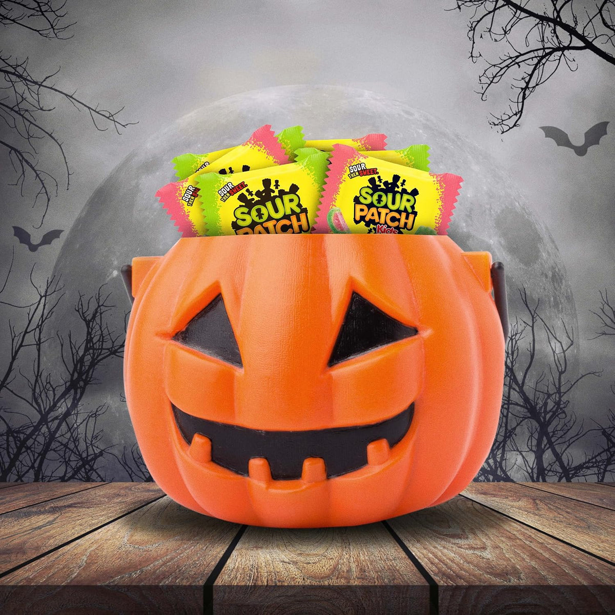 SOUR PATCH KIDS Soft & Chewy Gummy Halloween Candy Variety Pack, 40 Ct