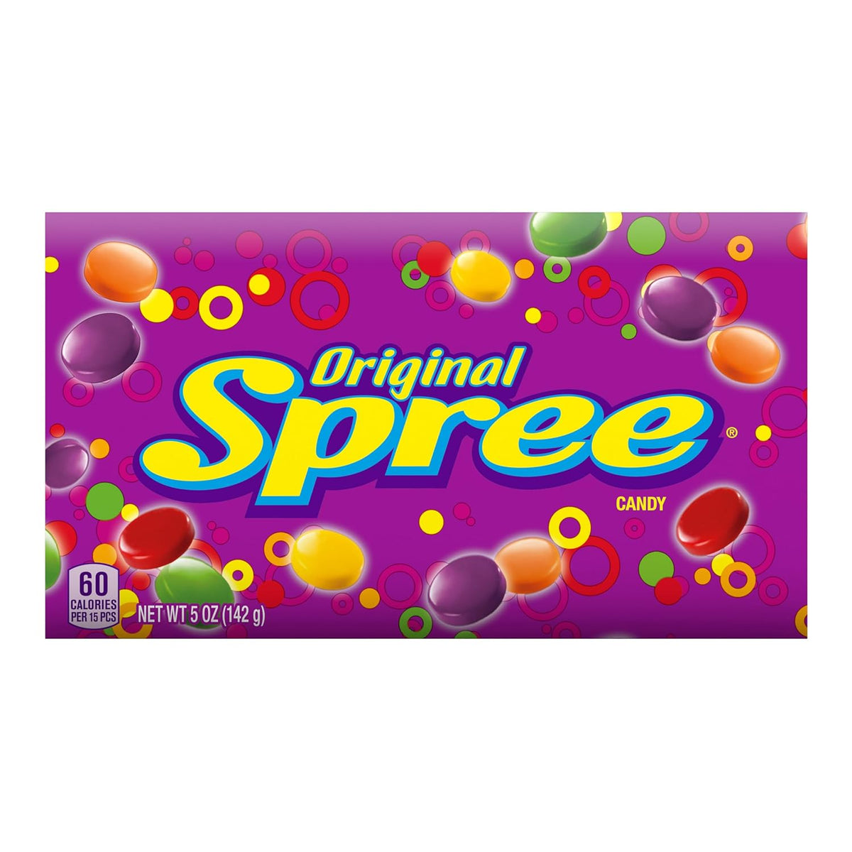 Spree Original Hard Candy, Sweet & Tart, Theater Box, 5 Oz, 12 Ct