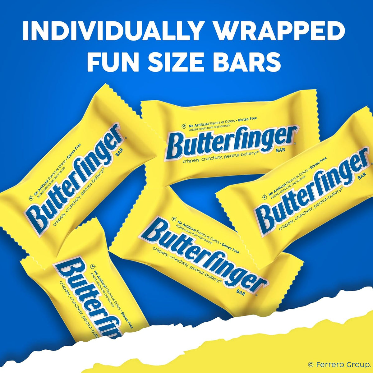 Butterfinger Fun Size Candy Bars, Individually Wrapped, 1 Bag, 10.2 Oz
