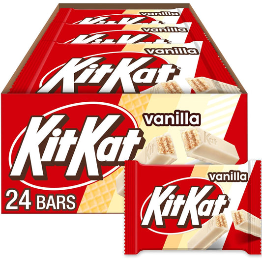 KIT KAT Vanilla Flavored Wafer Candy Bars, 1.5 Oz (24 Count)