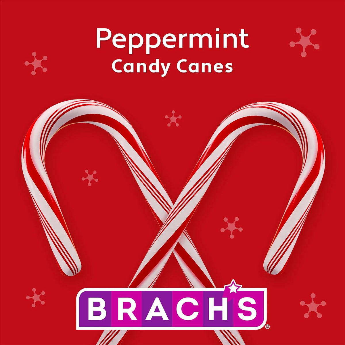 Brach's Red and White Peppermint Candy Canes, Classic Candy Canes, Christmas Candy, 5.3 Oz, 12 Count