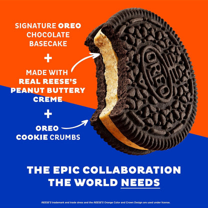 OREO REESE'S Peanut Buttery Creme Chocolate Sandwich Cookies, 12.35 Oz
