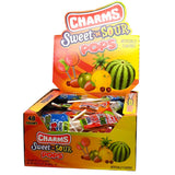 Tootsie Roll Charms Sweet 'N Sour Pops, 48 Count