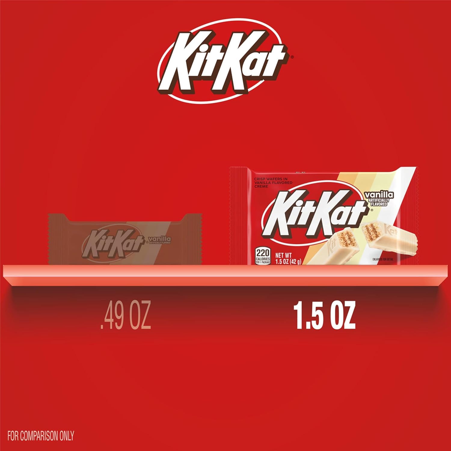 KIT KAT Vanilla Flavored Wafer Candy Bars, 1.5 Oz (24 Count)
