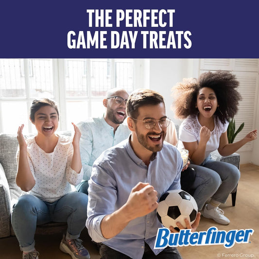 Butterfinger, Chocolatey, Peanut-Buttery, Fun Size Individually Wrapped Candy Bars, 6 Pack