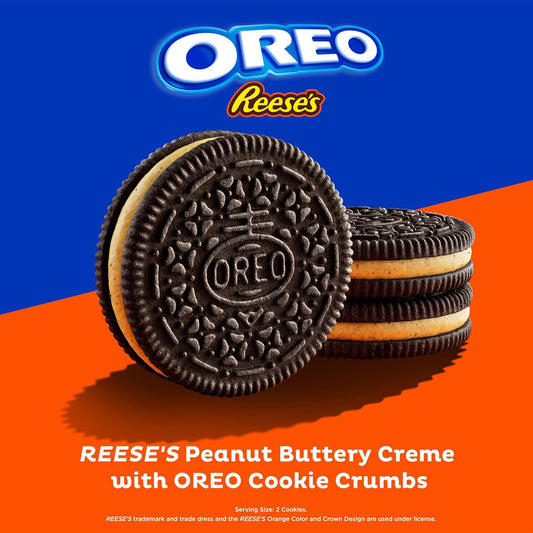 OREO REESE'S Peanut Buttery Creme Chocolate Sandwich Cookies, 12.35 Oz