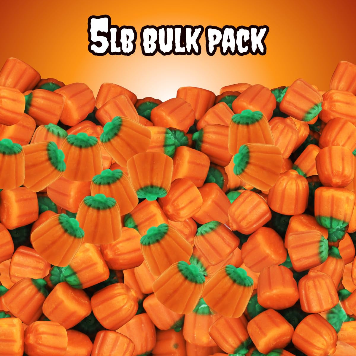 Mellowcreme Pumpkin Candy, Perfect Pumpkin Candies for Halloween Parties (5 Pounds Approx. 400 Pieces)