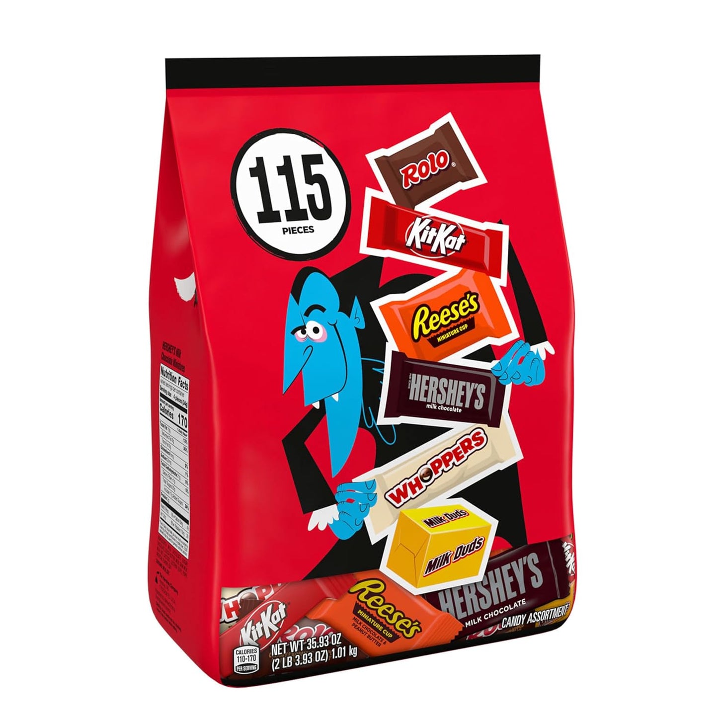Hershey's Assorted Chocolate Halloween Candy Bulk Variety Pack, 35.93 Oz