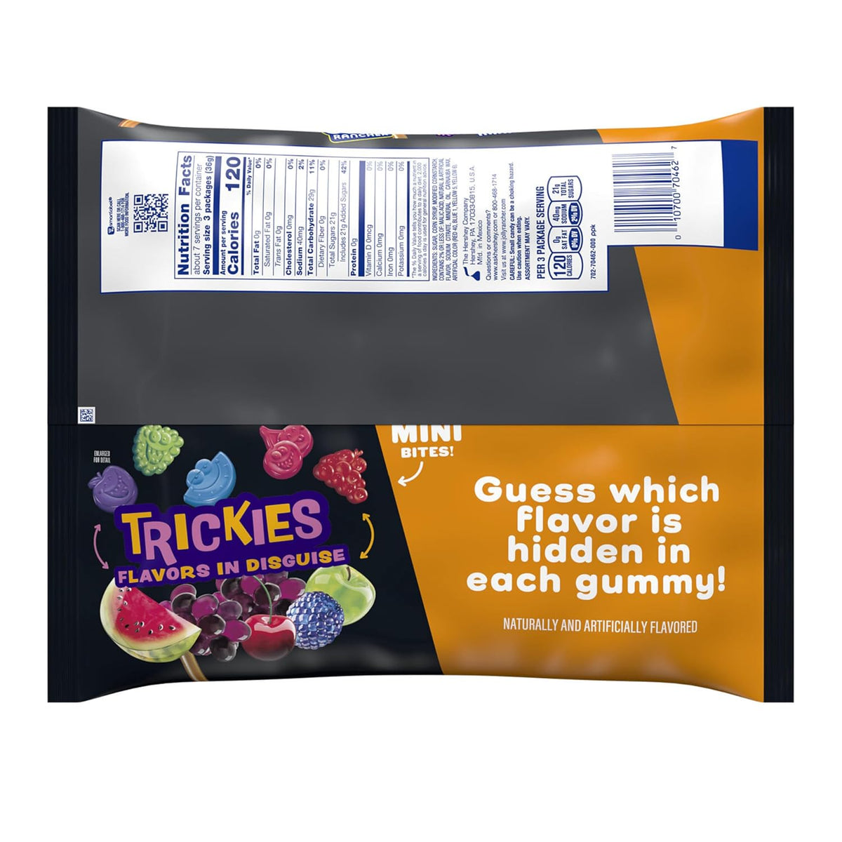 Jolly Rancher Trickies Gummy Halloween Candy Minis, Assorted Fruit, 9.2 Oz