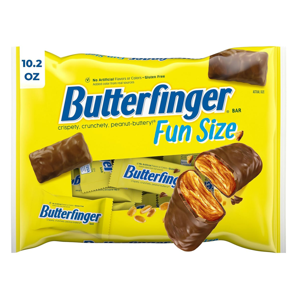 Nestle Butterfinger Fun Size Bars, 10.2 Oz (Pack of 2)