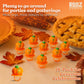 Pumpkin Candy 3D Ring Pops - 18 Individually Wrapped Suckers Bulk Pack - Thanksgiving Treats