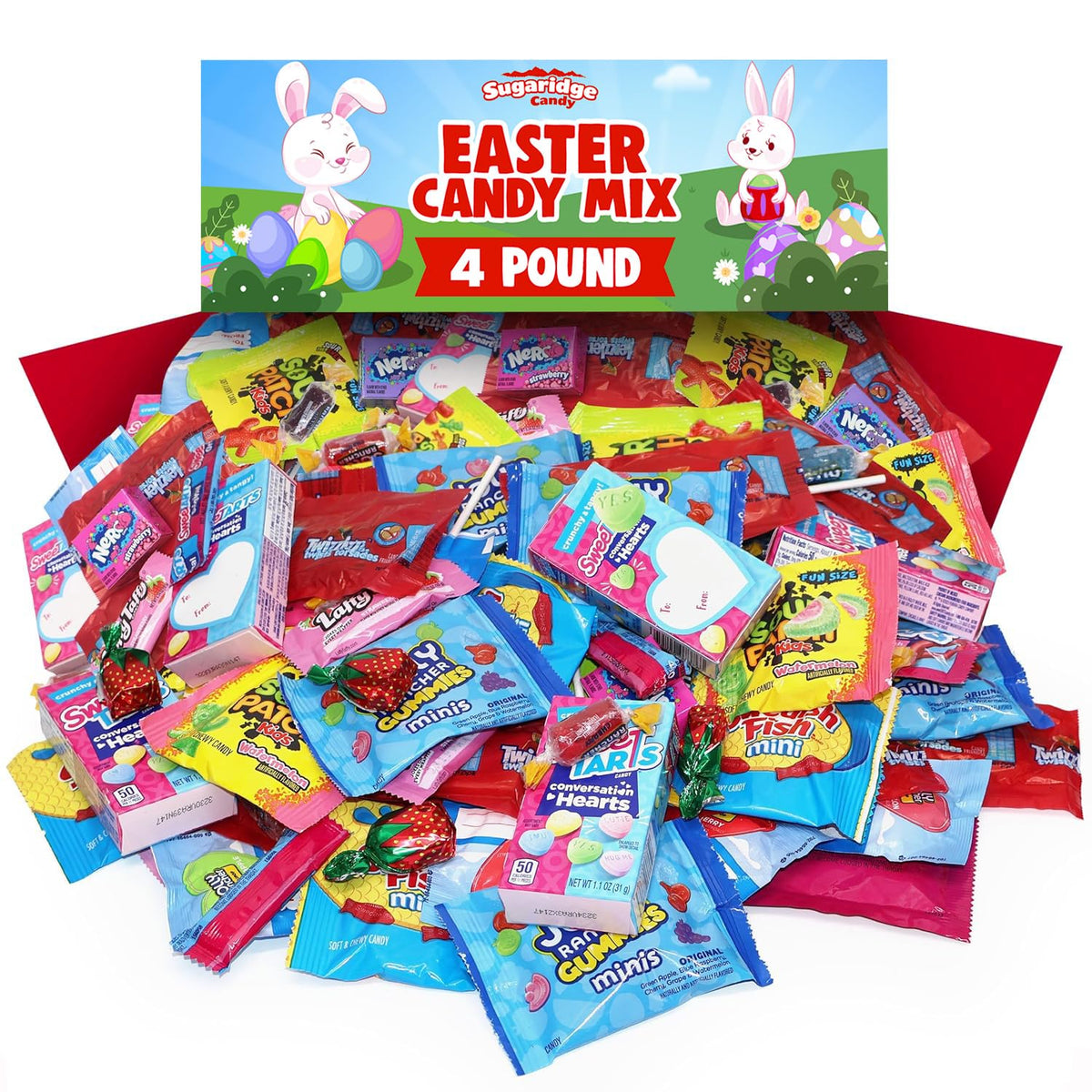 Bulk Easter Candy Individually Wrapped - 4 Pound Assorted Mixed Candy Variety Pack for Easter