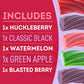 Wiley Wallaby Fruit Flavors Licorice Candy Variety, 10Oz, 6Pk