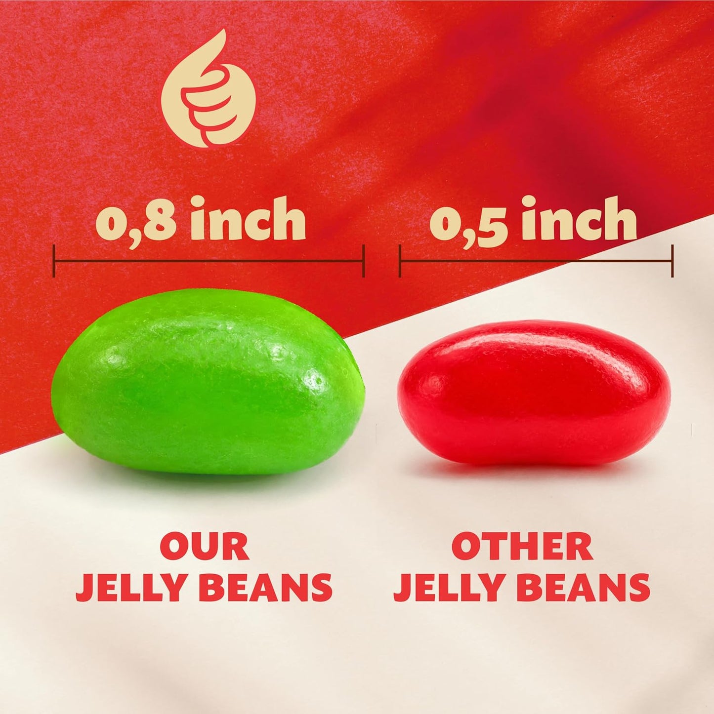 Jelly Beans, Chewy Candy, Assorted Flavors, 2 Lb Bag | Lemon, Lime, Cherry, Orange, Strawberry, Pineapple, Grape, Licorice