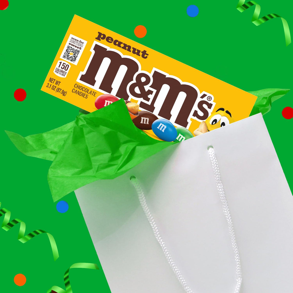 M&M'S Peanut Chocolate Candy Movie Theater Box 3.1 Ounce (Pack of 12)
