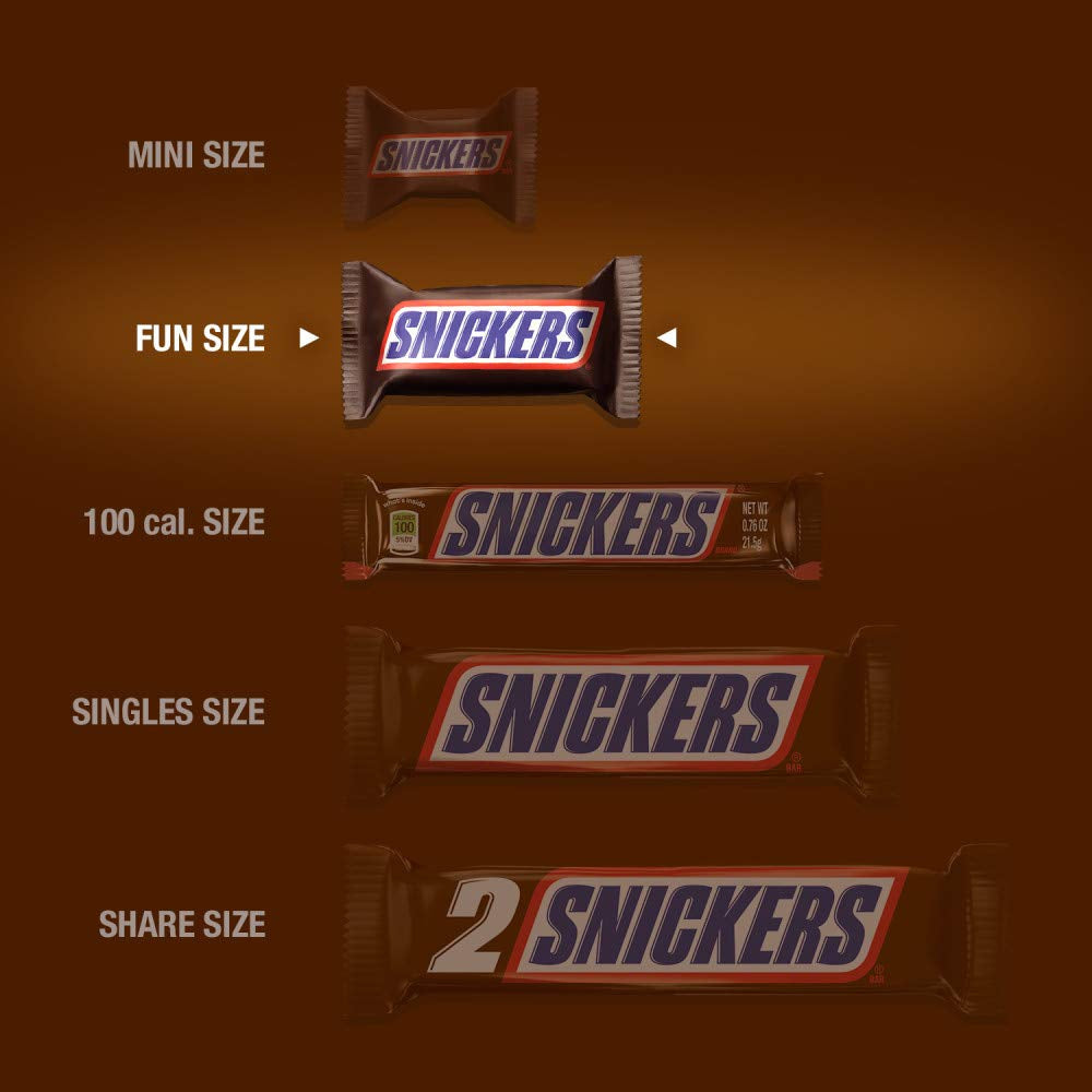 SNICKERS Original Chocolate Candy Bars Fun Size Snacks 10.59 Oz Bag 