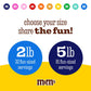 M&M'S Hanukkah Milk Chocolate Candy, Blue, Yellow, White, 2 Lb Bulk Bag