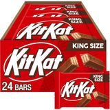 KIT KAT Milk Chocolate Wafer King Size, Candy Bars, 3 Oz (24 Count)