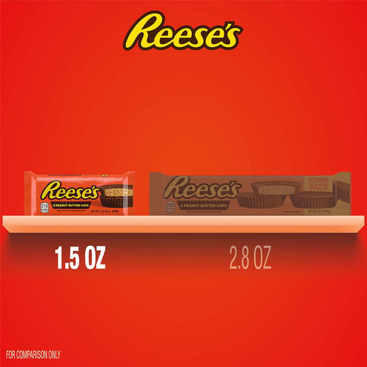 REESE'S Milk Chocolate Peanut Butter Cups, Candy Packs, 1.5 Oz (6 Count)