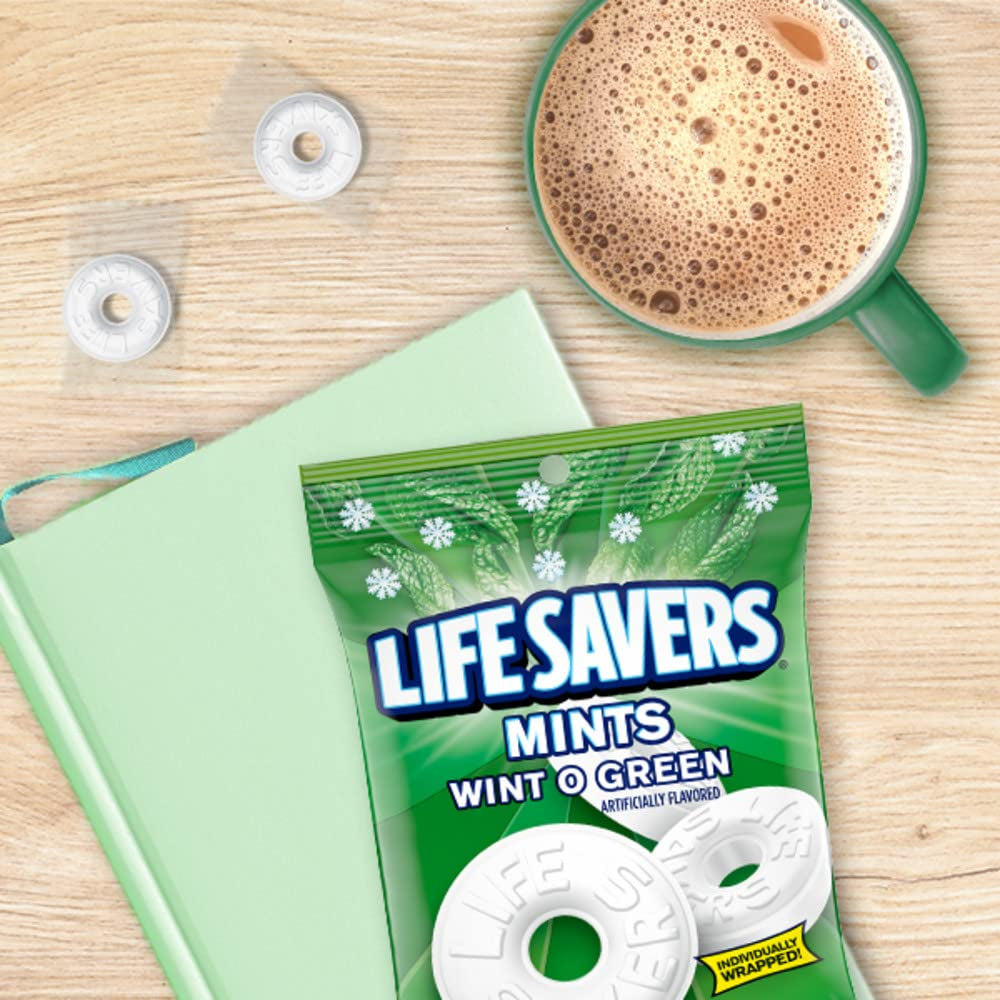 LIFE SAVERS Mints Wint-O-Green Hard Candy Bulk Mints, 20 Count Box