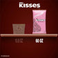 HERSHEY'S KISSES Milk Chocolate Candy Bulk Bag, Pink Foils, 60 Oz