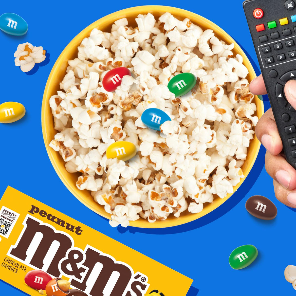 M&M'S Peanut Chocolate Candy Movie Theater Box 3.1 Ounce (Pack of 12)