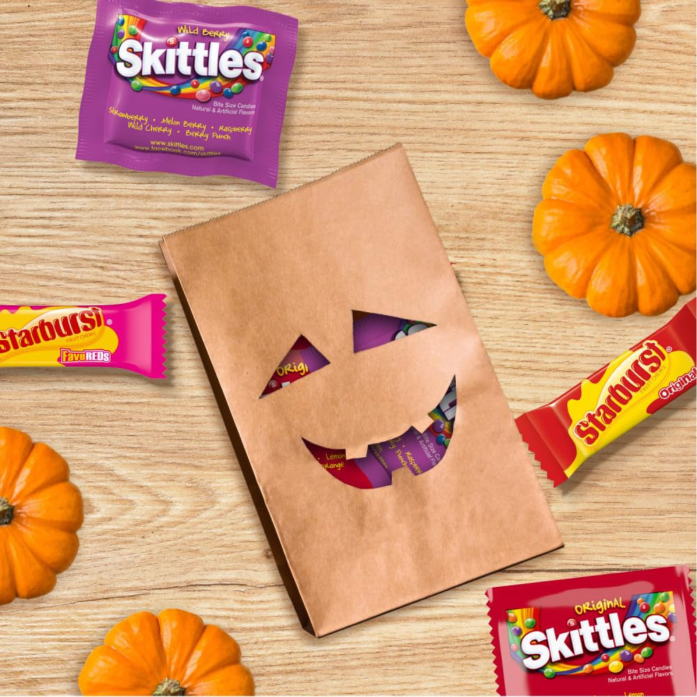SKITTLES Original, Wild Berry & STARBURST Fun Size Variety Bag, 20.13 Oz
