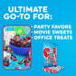 Airheads Full-Size Candy Bars, Taffy Candy Bulk Variety Pack, Individually Wrapped, 60 Count Box