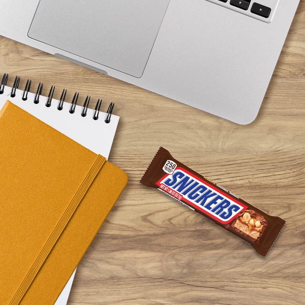 SNICKERS Milk Chocolate Candy Bar, NFL Football Snacks, 1.9 Ounce