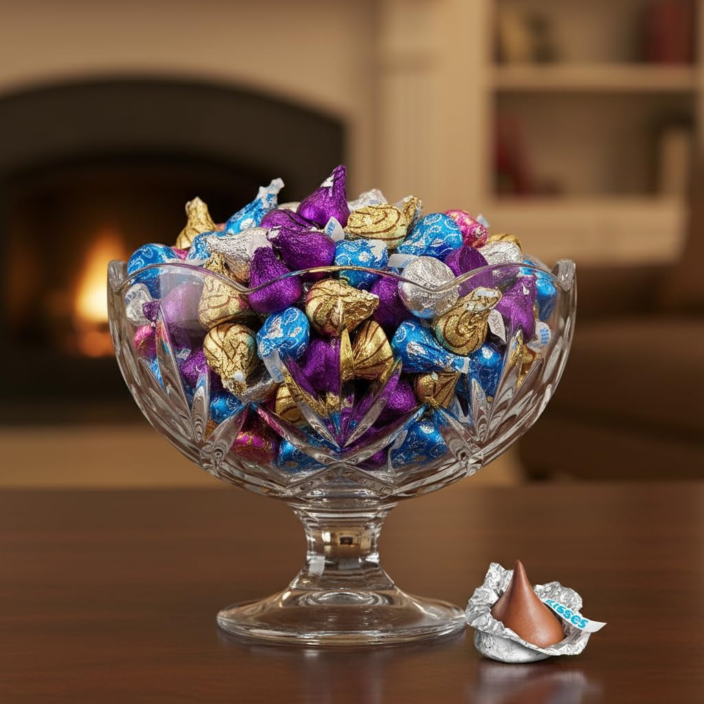 Assorted Kisses Bulk Chocolate Candy 200 Pieces - Bulk Candy Individually Wrapped Kisses Variety Pack - 2 Pounds