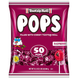 Tootsie Pops Raspberry Flavored Lollipops, 50 Count, 1.95Lb (Pack of 1)