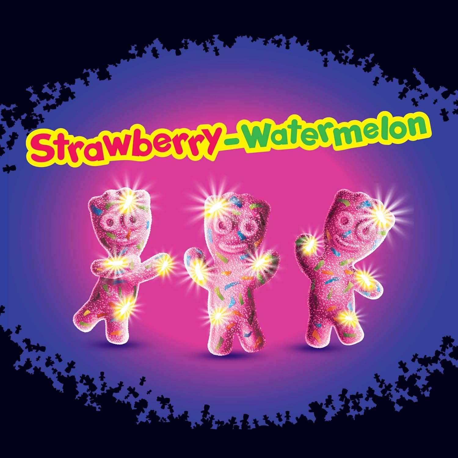 SOUR PATCH KIDS Glow Ups Strawberry-Watermelon Soft & Chewy Gummy Candy, Bulk Candy, 12-3.08 Oz Bags