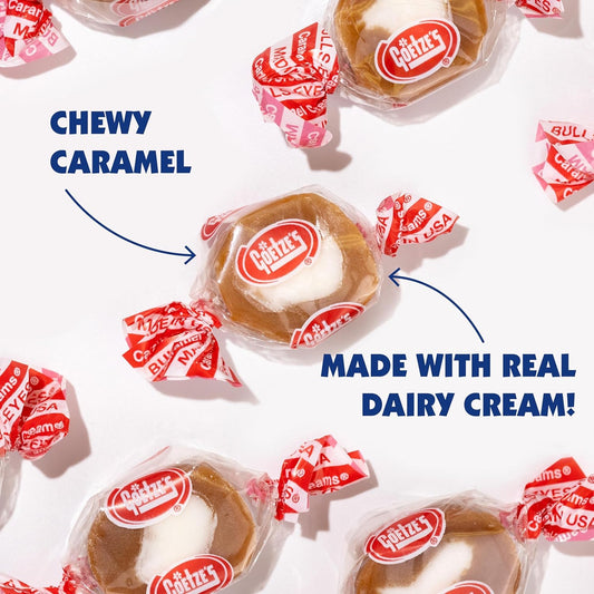 Goetze'S Candy Classic Vanilla Caramel Creams, 5 Lb Bulk Bag | Individually Wrapped Chewy Caramel & Vanilla Cream Treats, Fresh from the Factory