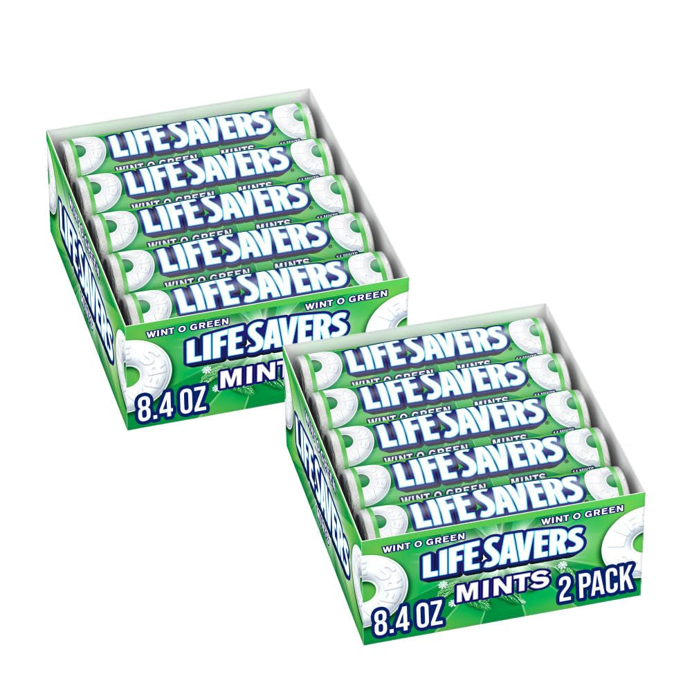 LIFE SAVERS Mints Wint-O-Green Hard Candy Bulk Mints, 20 Count Box