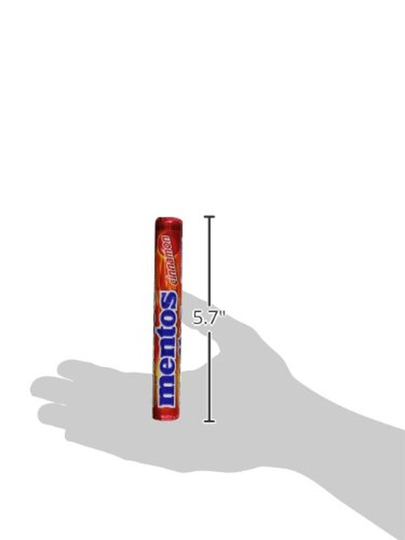 Mentos Chewy Mint Candy Roll, Cinnamon, 14 Pieces per Roll, 15 Count Pack