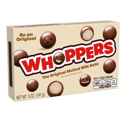 Whoppers, Malted Milk Balls Candy Box, 5 Ounce