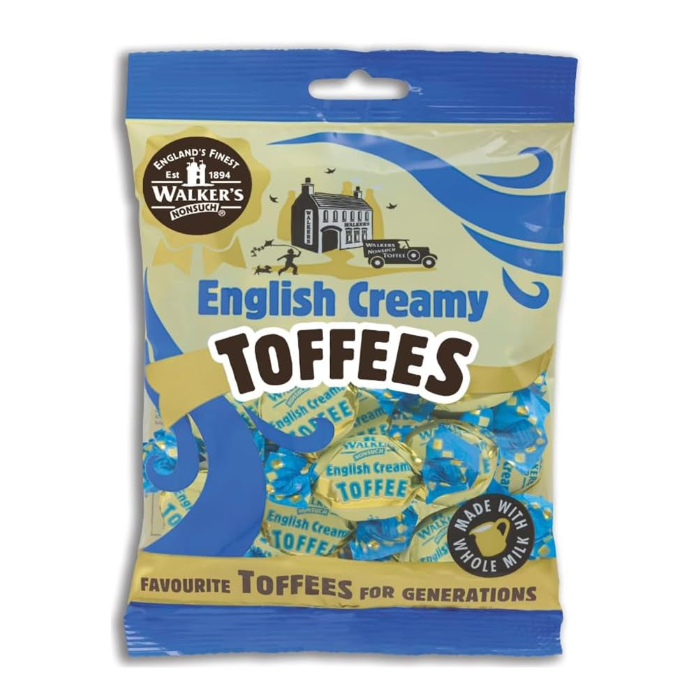 Walkers' Nonsuch English Creamy Toffees with Whole Milk & Butter 5.29 Oz (150G)