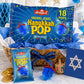 Hanukkah Dreidel Ring Shape Candy Lollipop Dreidels Blue Raspberry 18 Pops