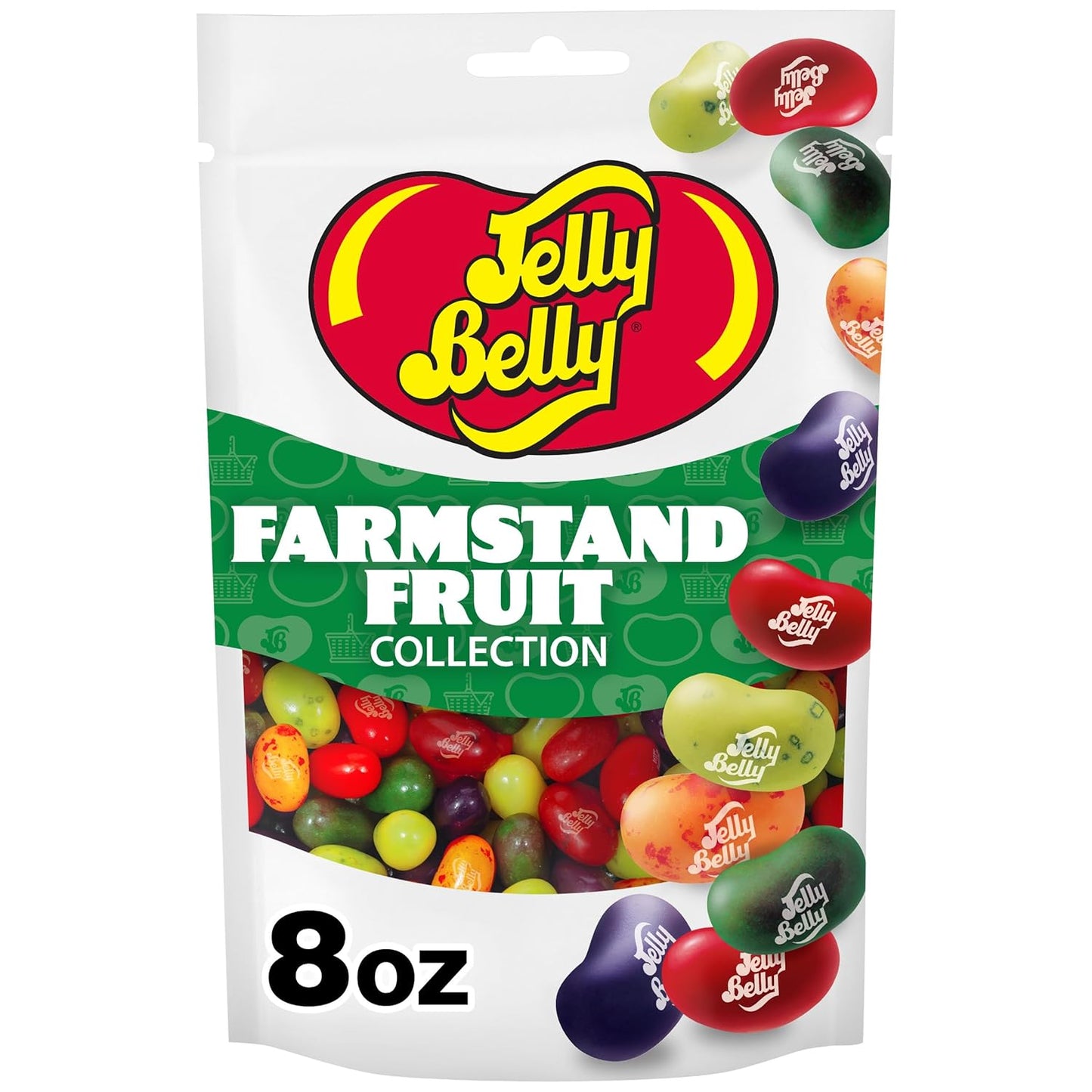 Jelly Belly Farmstand Fruit Jelly Bean Collection - 8 Oz Pouch Bag