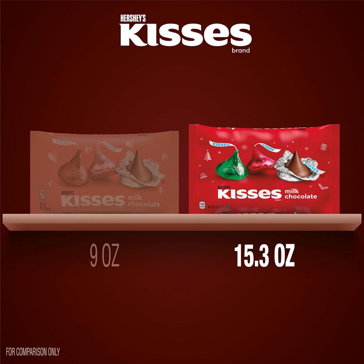CHR HSY KISSES RGS LDB, 15.3 Oz. 24 Ct., DRC