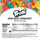 Trolli Sour Brite Crawlers Candy, Sweet & Sour Gummy Worms, Bulk Bag, 5 Lb