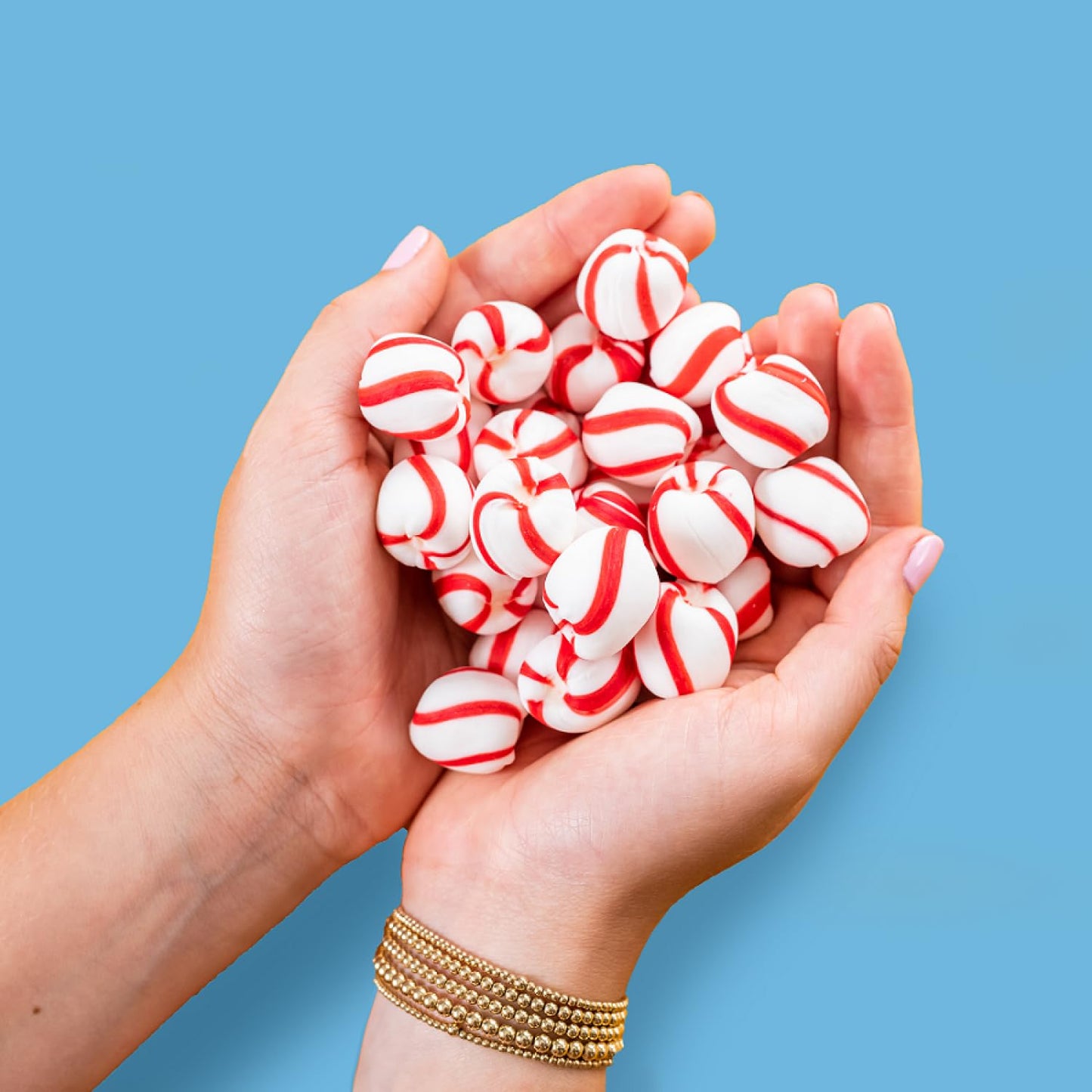 Brach's Sweet Stripes Soft Peppermint Candy, Individually Wrapped, 350 Ct