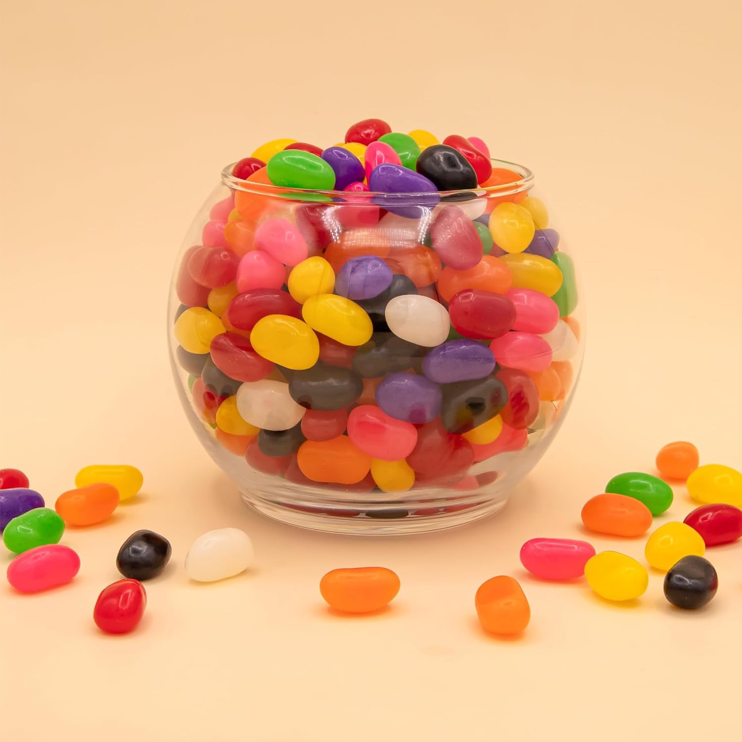Jelly Beans, Chewy Candy, Assorted Flavors, 2 Lb Bag | Lemon, Lime, Cherry, Orange, Strawberry, Pineapple, Grape, Licorice