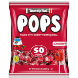 Tootsie Pops Cherry Flavored Lollipops, 50 Count, 1.95Lb (Pack of 1)