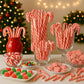 Candy Canes Peppermint Flavored 120 Pieces Individually Wrapped Red & White - Holiday Edible Regular Size Bulk Pack Candy Cane