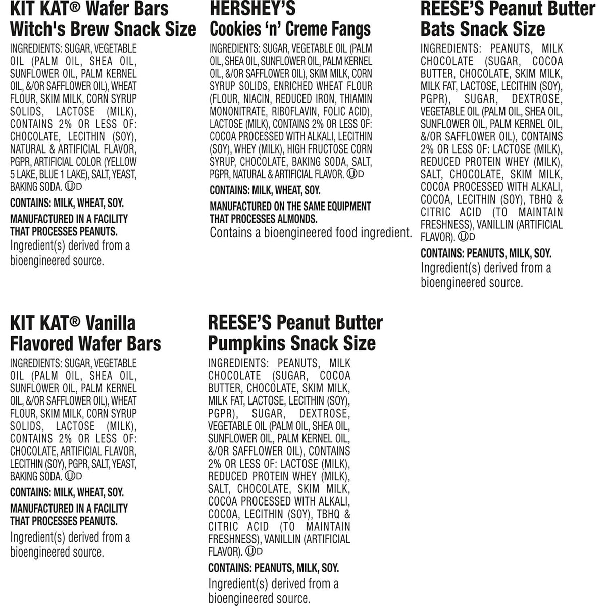 HERSHEY'S, KIT KAT and REESE'S Assorted, Candy Variety Bag, 17.28 Oz (30 Pieces)